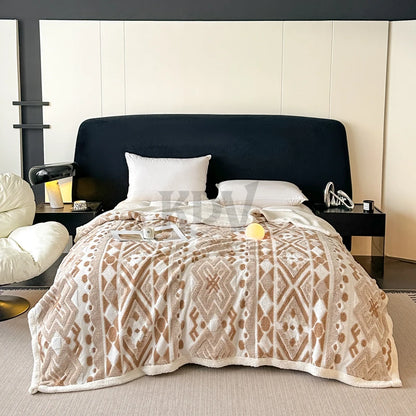 Boho-Fleece-Decke – Ruhe & Geborgenheit