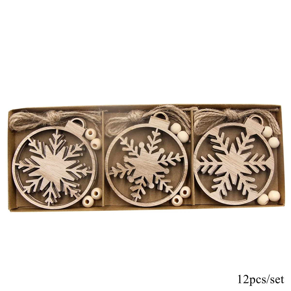 Weihnachten Anhänger – Schneeflocken Kugelform