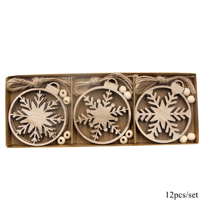 Weihnachten Anhänger – Schneeflocken Kugelform