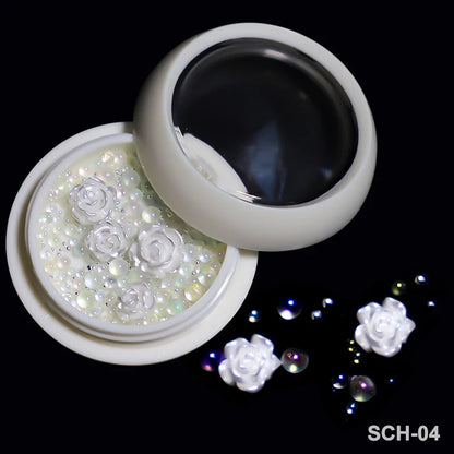 Acryl-Blumen Nail Art