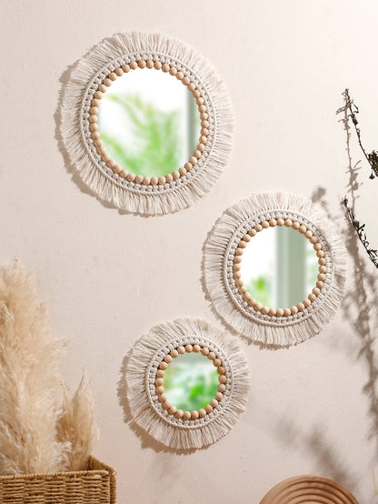 Makramee-Wandspiegel – Boho-Charme