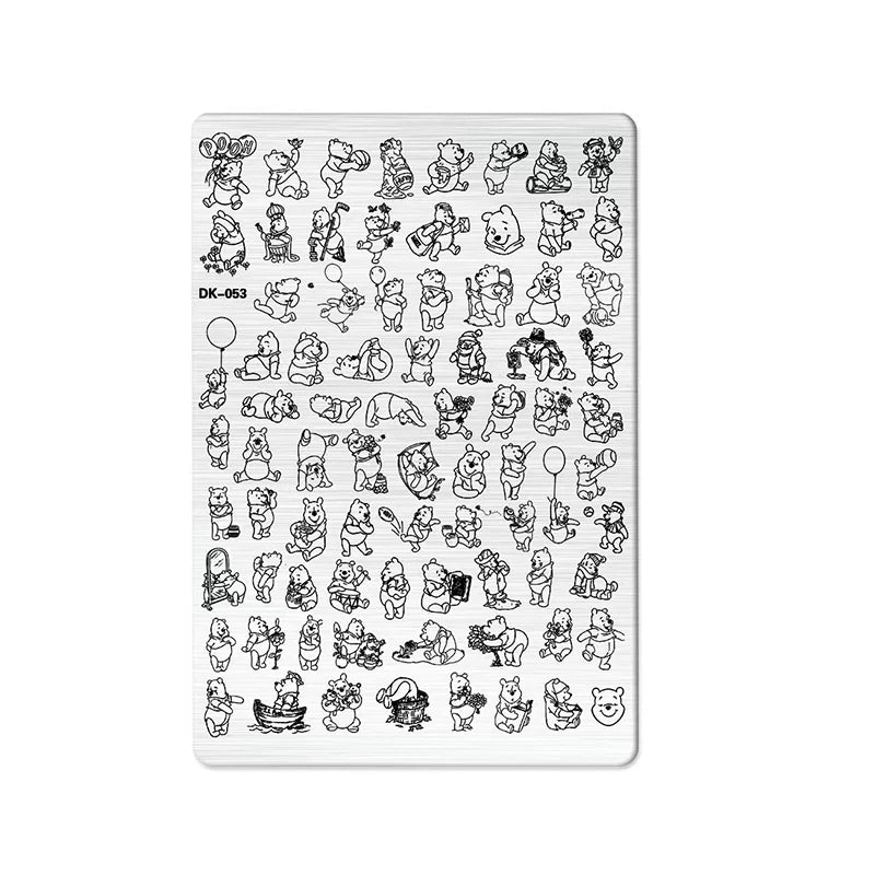 Nailart-Stempelplatte –  grenzenlose Designs - sunny.side-Productions