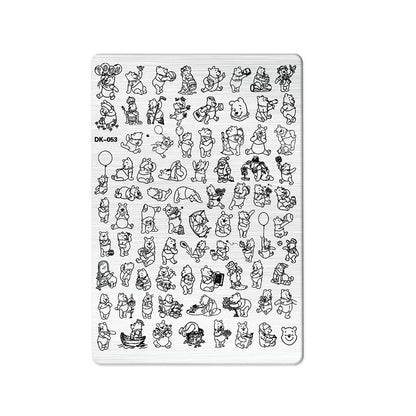 Nailart-Stempelplatte –  grenzenlose Designs - sunny.side-Productions