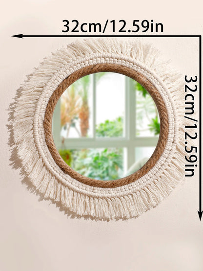 Makramee-Wandspiegel – Boho-Charme
