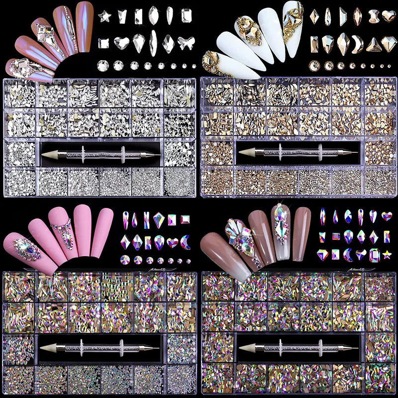 Nail Charms – Glitzernde Strass-Deko