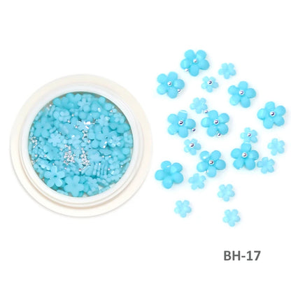 Acryl-Blumen Nail Art