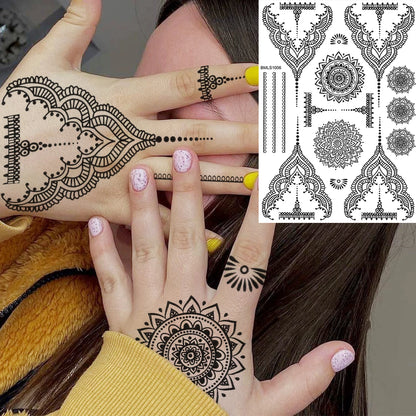 Festival-Tattoo Mandala – Temporärer Körperschmuck