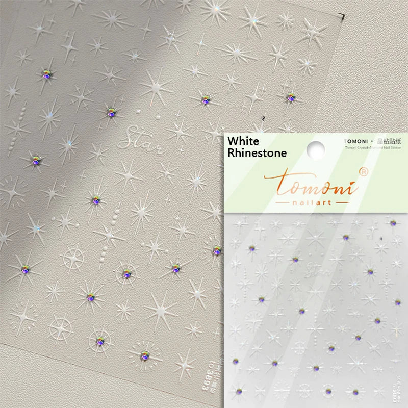 Glitzer Stern Nail Sticker