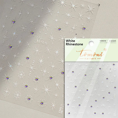 Glitzer Stern Nail Sticker