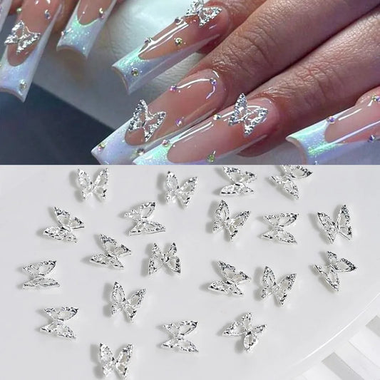 3D Schmetterlings Nail Charms