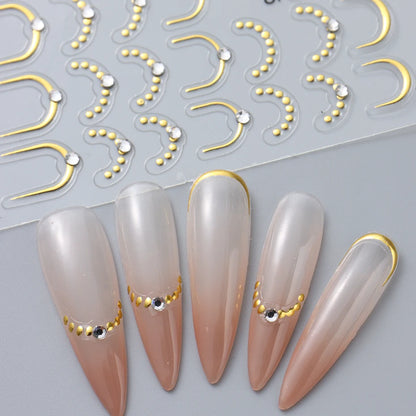 Luxus Nail Sticker – edle fineline Designs