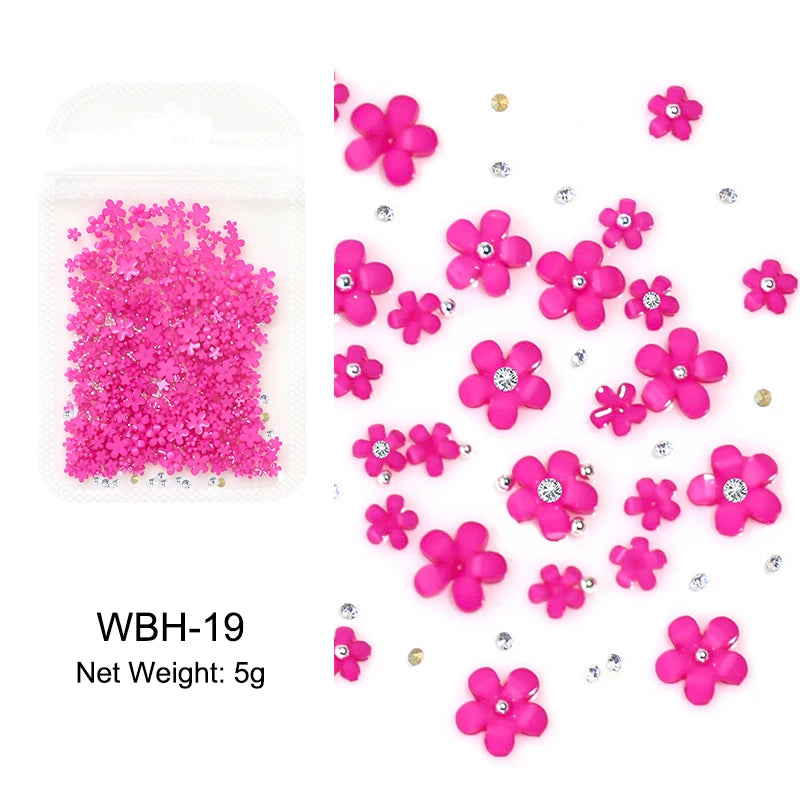 Acryl-Blumen Nail Art