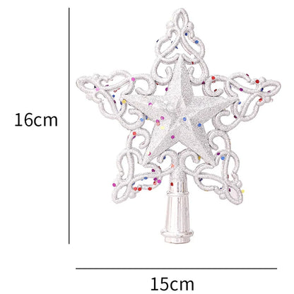 Weihnachtsbaum Spitze – Glitter Sterne