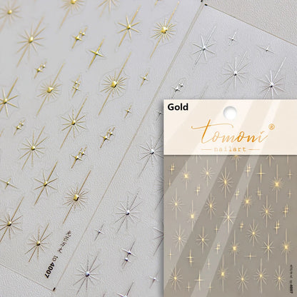 Glitzer Stern Nail Sticker