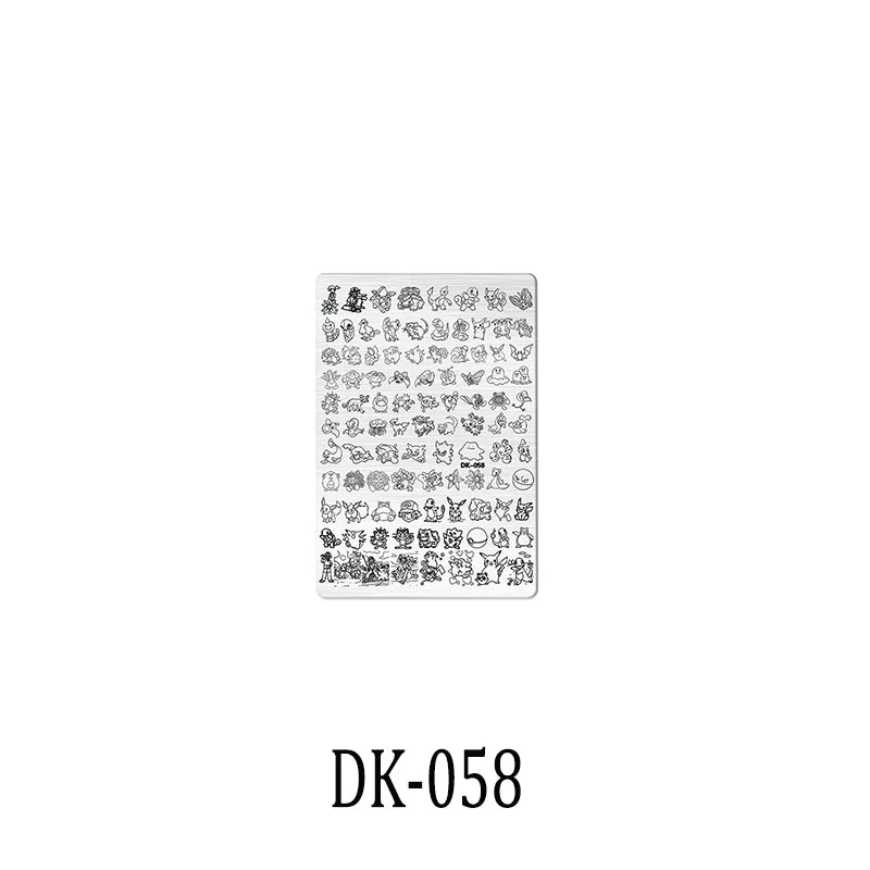 Nailart-Stempelplatte –  grenzenlose Designs - sunny.side-Productions