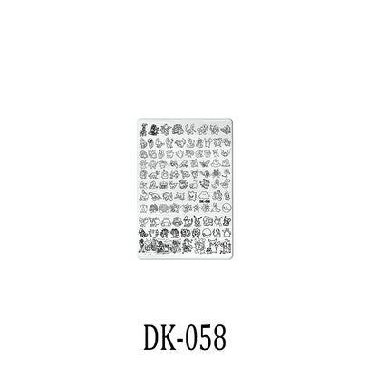 Nailart-Stempelplatte –  grenzenlose Designs - sunny.side-Productions