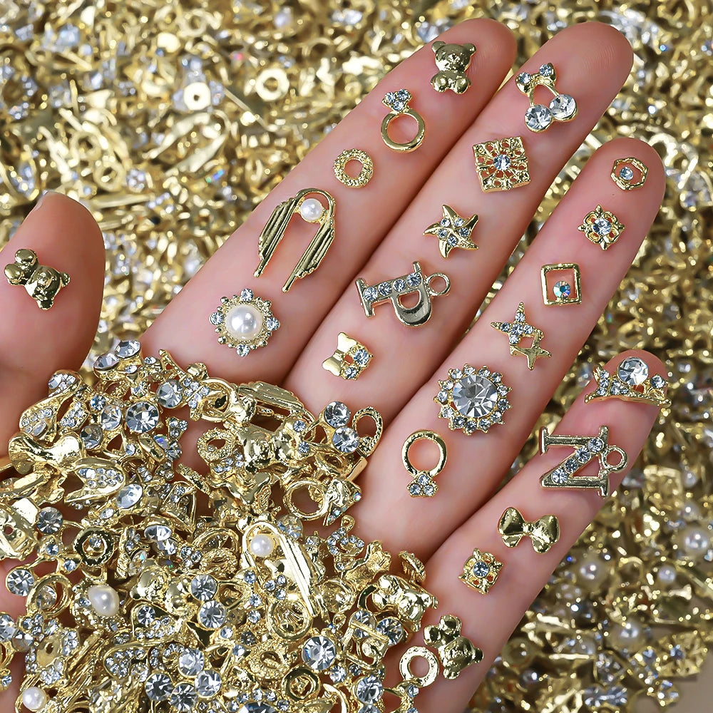 Luxus Nail Charms – Gold & Silber