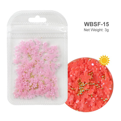 Acryl-Blumen Nail Art