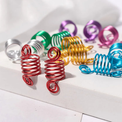 Festival-Haarschmuck – Dread-Perlen & Spiralen