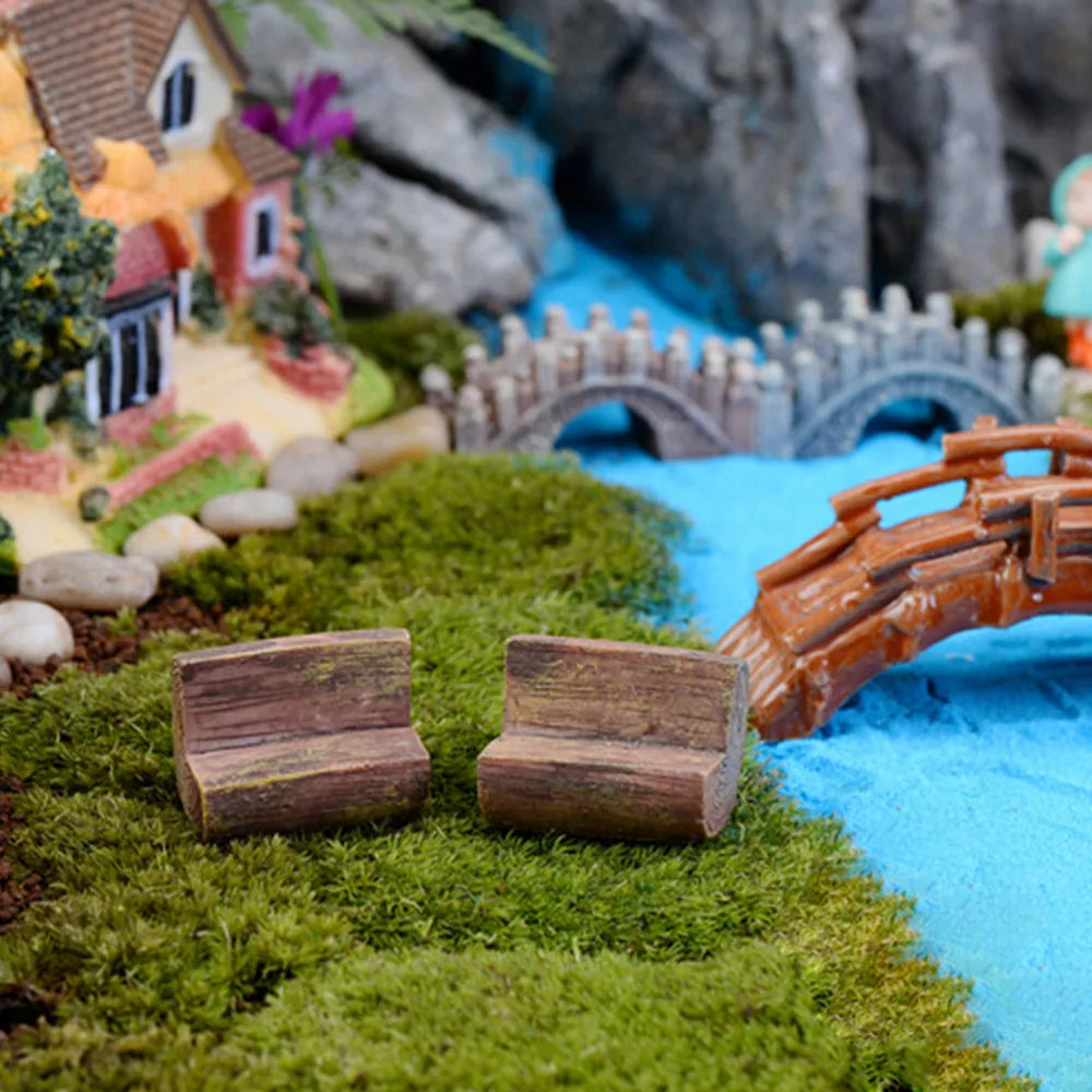 Wichtel Holzbänke – kleiner Ruheplatz