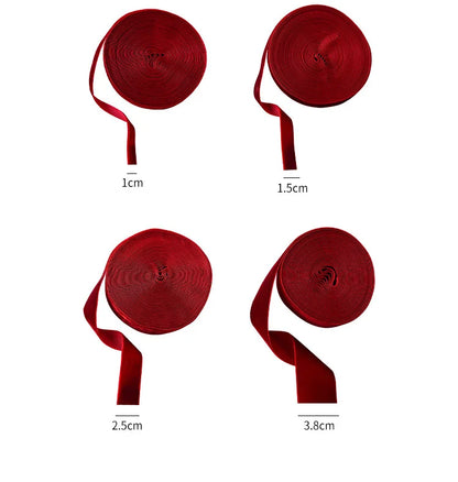 Samtband – Edle Weihnachtsdekoration