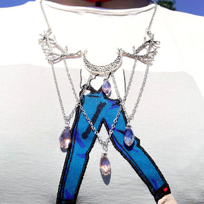 Mystische Amethyst-Mondkette - sunny.side-Productions