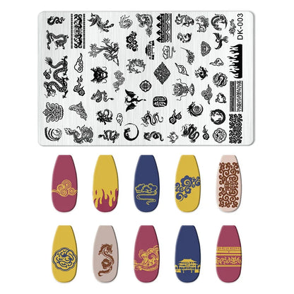 Nailart-Stempelplatte –  grenzenlose Designs - sunny.side-Productions