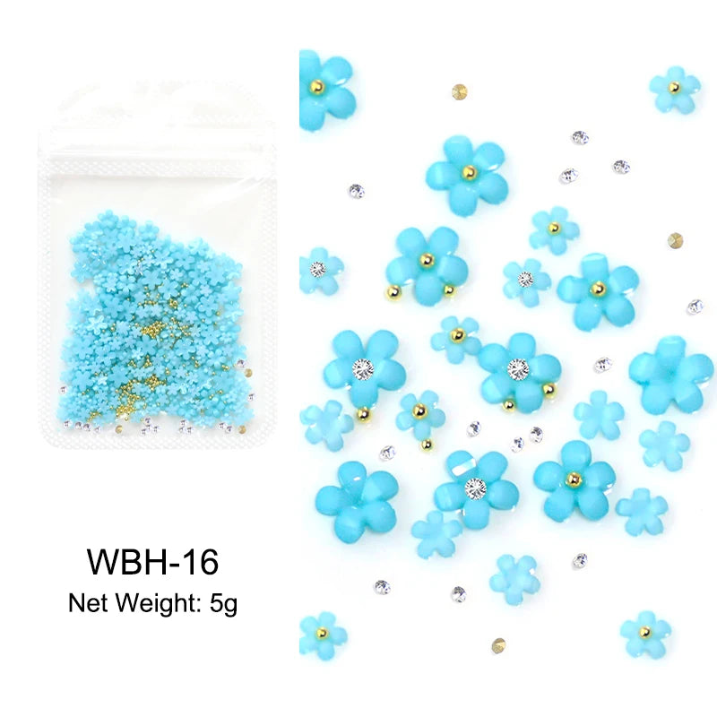 Acryl-Blumen Nail Art