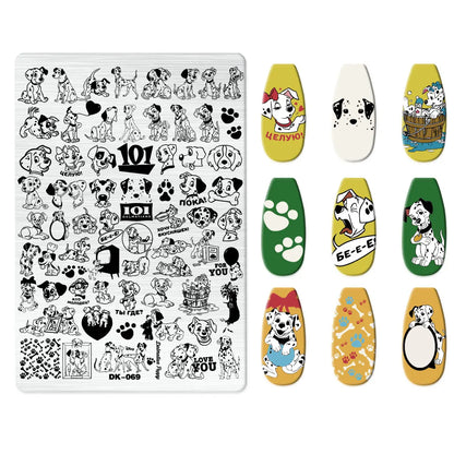 Nailart-Stempelplatte –  grenzenlose Designs - sunny.side-Productions