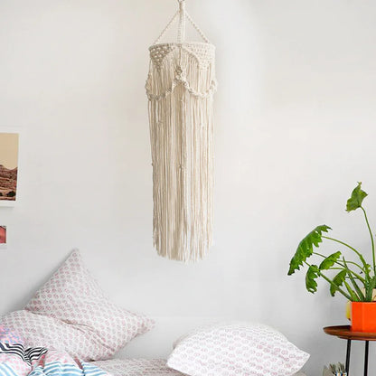 Makramee-Quastenlampe – Boho-Charme - sunny.side-Productions
