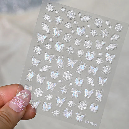 Nailsticker – Florale Reliefkunst