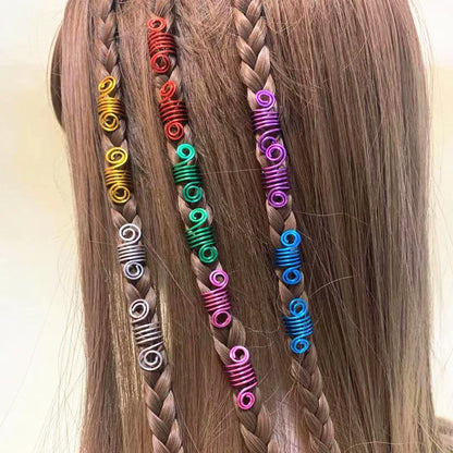 Festival-Haarschmuck – Dread-Perlen & Spiralen