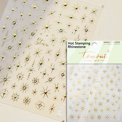 Glitzer Stern Nail Sticker