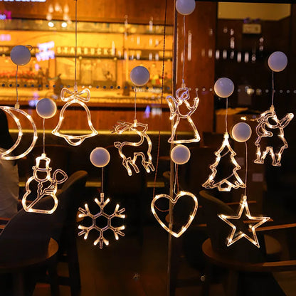 Weihnachtliche Fensterlichter