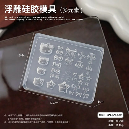 Nailart 3D-Silikonform - sunny.side-Productions