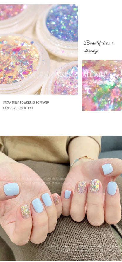 Nail Glitter – Schimmernde Wolken