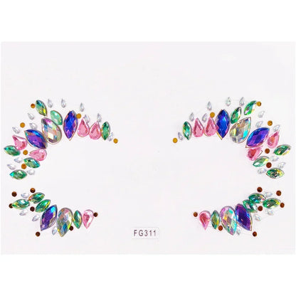 Face Gems Tattoo – Festival-Vibes