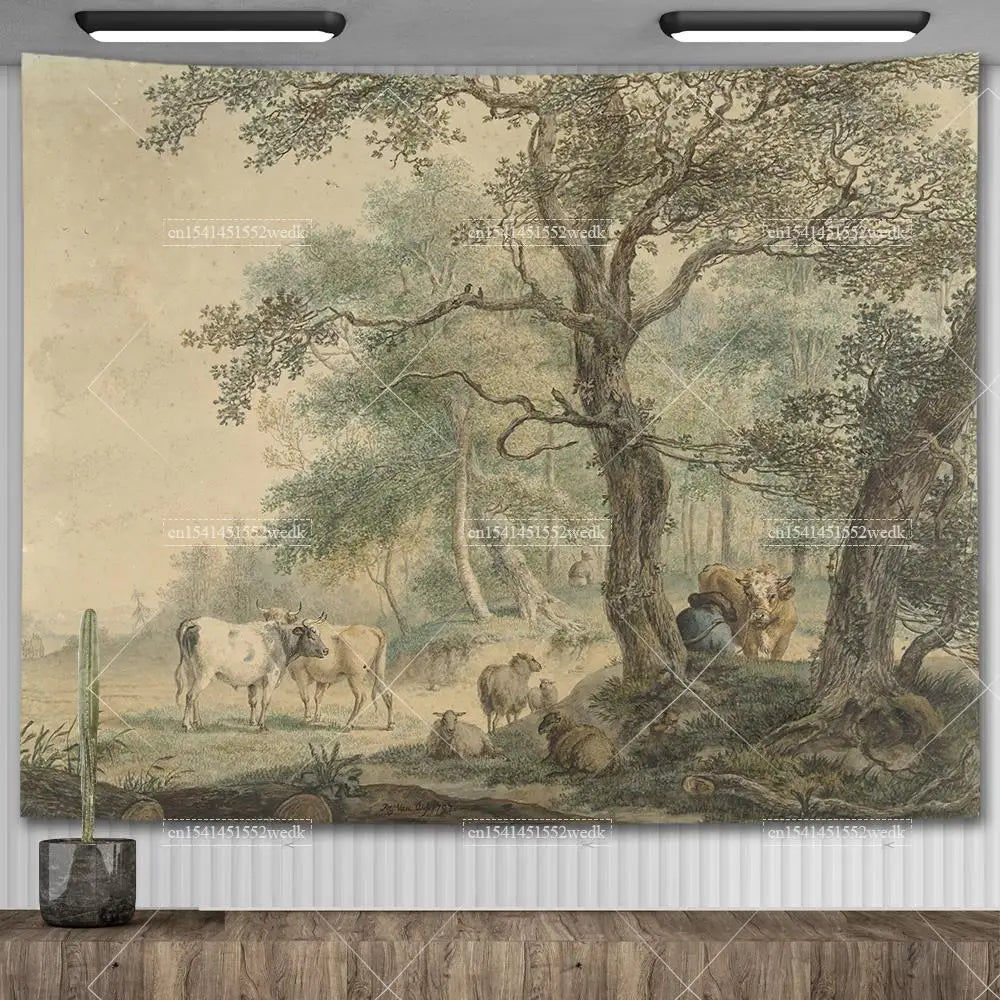 Vintage Aquarellkunst – Ruhe & Ästhetik