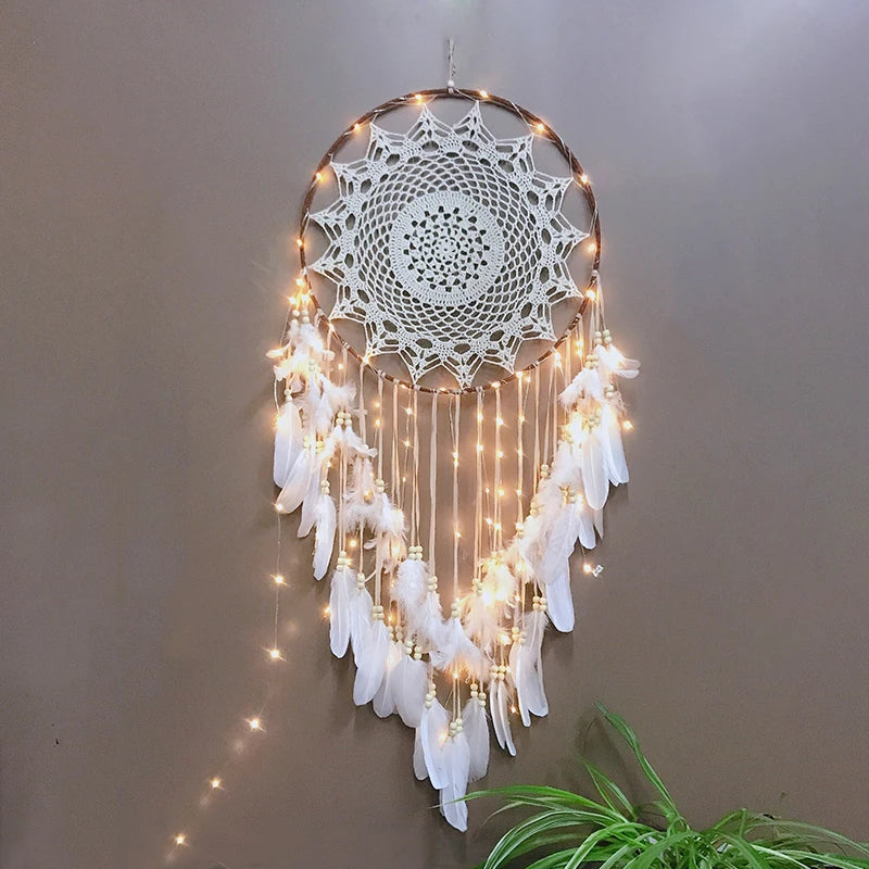 Boho Traumfänger – sanftes Lichtspiel