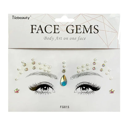 Face Gems Tattoo – Festival-Vibes