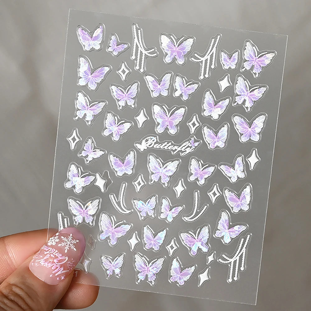 Nailsticker – Florale Reliefkunst