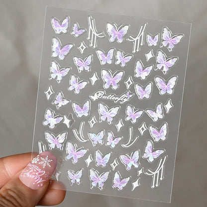 Nailsticker – Florale Reliefkunst