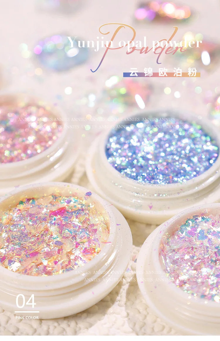 Nail Glitter – Schimmernde Wolken