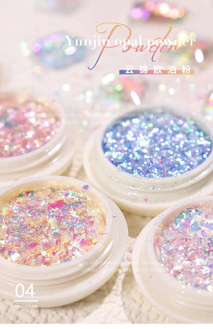 Nail Glitter – Schimmernde Wolken