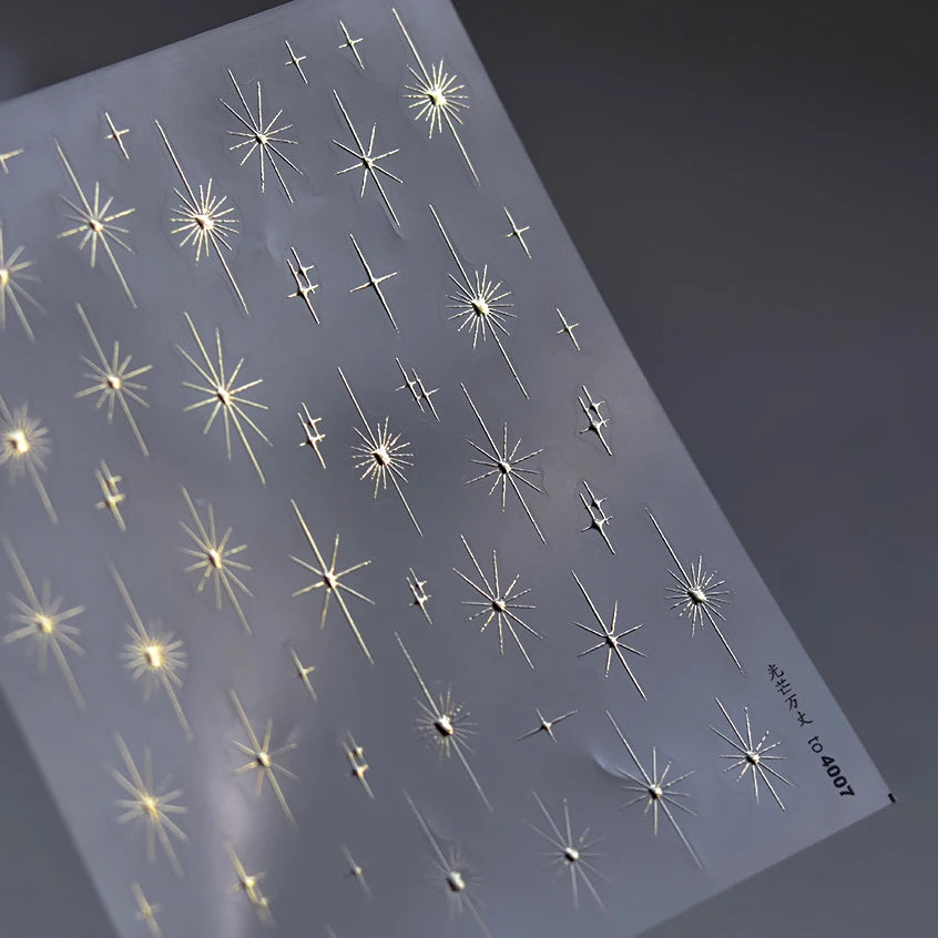 Glitzer Stern Nail Sticker