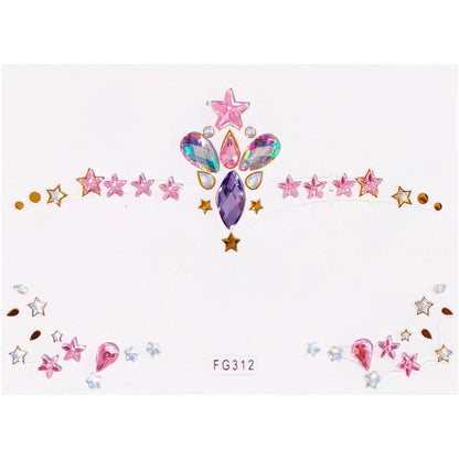 Face Gems Tattoo – Festival-Vibes