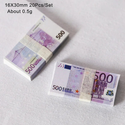 Miniatur Spielgeld – Euro & US Dollar