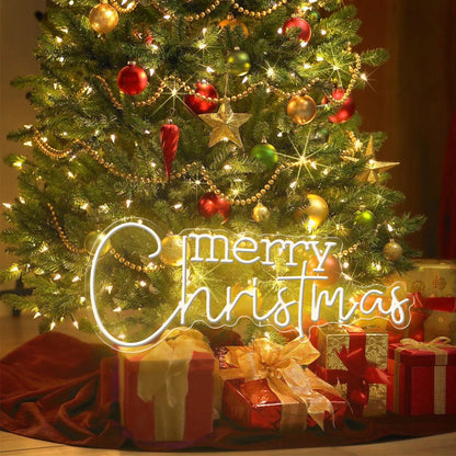 Neonlicht „Frohe Weihnachten“