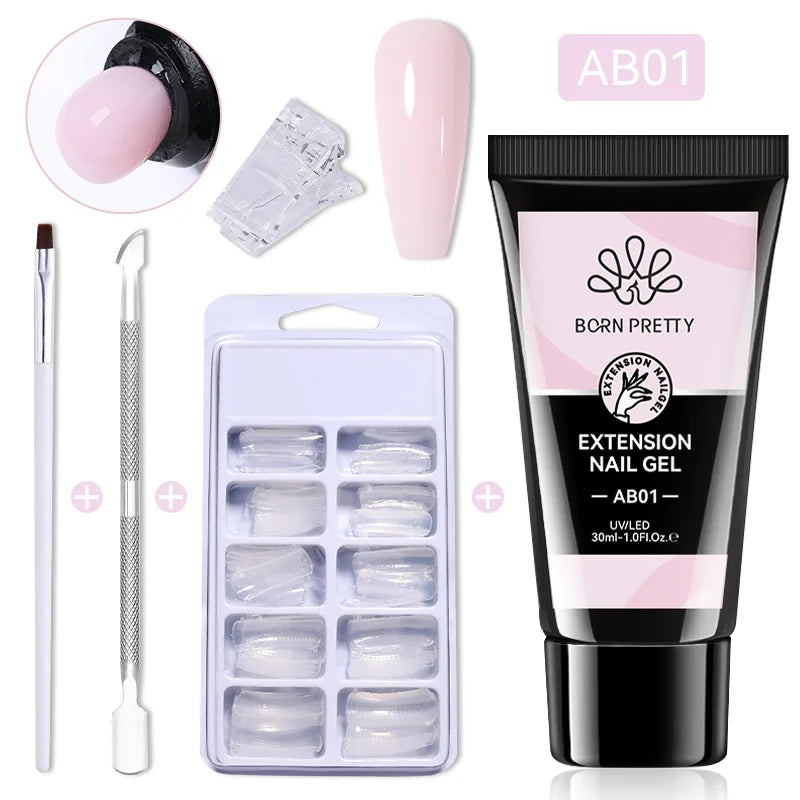 Poly-Gel Set – flexible Nagelverlängerung