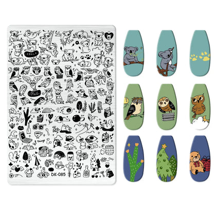 Nailart-Stempelplatte –  grenzenlose Designs - sunny.side-Productions